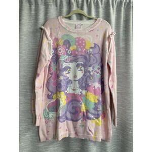 Japan LA For Miss Kika Sweet Confetti Sparkle Sweater Small